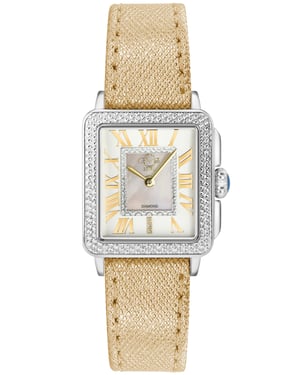 GV2 Padova Women's Silver Dial Yellow Gold Watch