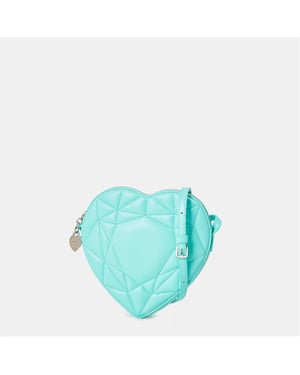 Accessories Tiffany Pad Heart Cross Body with Chain in Blue