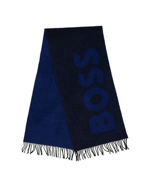Accessories Boss 1 10242494 01 Midweight Scarve Mens in Dark Blue
