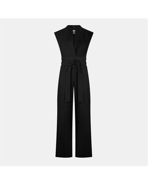 Women's Odd Muse Wrap Jumpsuit in Black