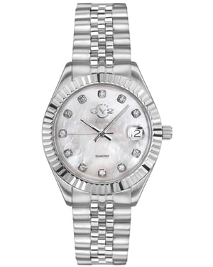 GV2 Naples Women's Silver Dial Steel Watch