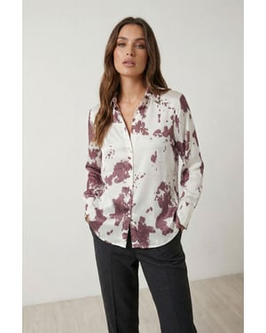 Abstract Print Overhemd met Knoopjes
