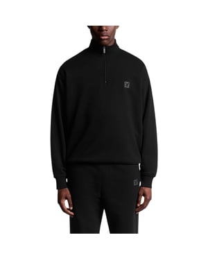 Lyle & Scott Mens Sweatshirt 1/4 Zip Loungewear Relaxed Cotton High Neck Jumper