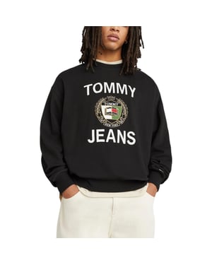 Tommy Hilfiger Mens BOXY LUXE CREW Sweatshirt Long Sleeve Casual Cotton Top