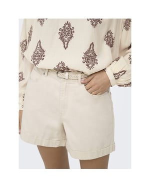 Only Onlvega-silla hw mom belt shorts pn