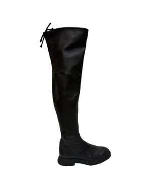 Stuart Weitzman Lowland Over the Knee Boots in Black Leather