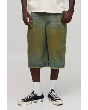 Longline Tinted Denim Jorts