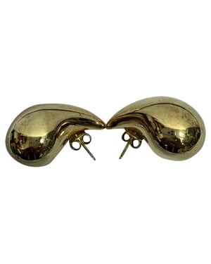 Bottega Veneta Small Drop Earrings in Gold Metal