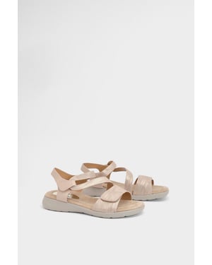Good For The Sole: Whitney Textile Comfort Flat Sandals