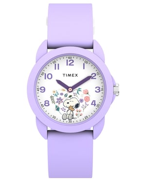 Timex Peanuts Time Teacher Kind Horloge Paars TW2Y51200