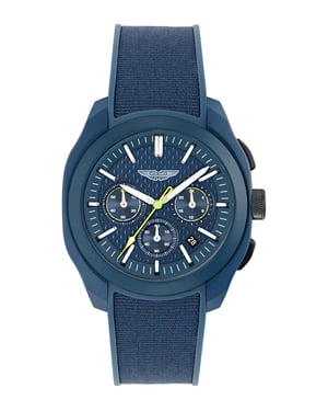 Aston Martin Thrill Crt Heren Blauwe Horloge MTRC1S606