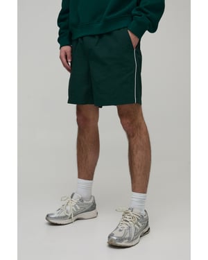 Baggy Short Length Piping Nylon Short