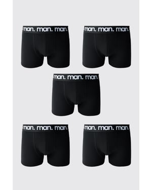 5 Pack Black Man. Boxers