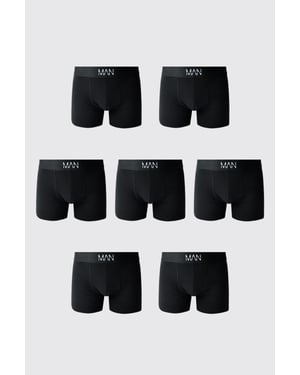 7 Pack Black MAN Boxers