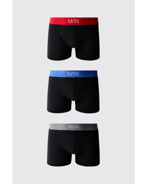 3 Pack Multi Waistband MAN Boxers