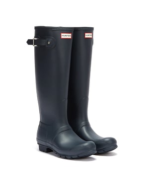 Shop Voor Hunter Original Tall Dames Navy Regenlaarzen