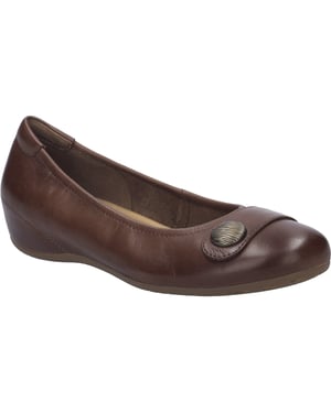 JOSEF SEIBEL Dames Ballerina Florina 04 in bruin