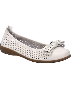JOSEF SEIBEL Dames Ballerina Fenja 24 in wit