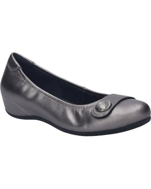 JOSEF SEIBEL Dames Ballerina Florina 04 in grijs