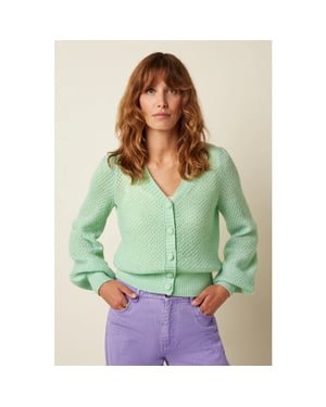 King Louie Cardi v farfalle cameo green