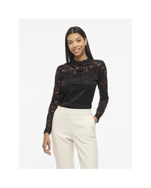 Vila Vistasia l/s lace top-noos