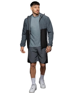 Kruze | Mens Woven 3-Piece Set - T-Shirt/Jacket/Shorts