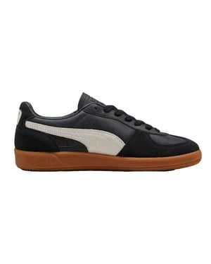 Puma Heren Palermo Suède Trainers (Zwart)