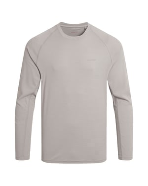 Craghoppers Mens SolarShield+ Nosilife Long-Sleeved T-Shirt (Parchment)
