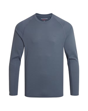 Craghoppers Heren SolarShield+ Nosilife T-shirt met lange mouwen (Donker tin)