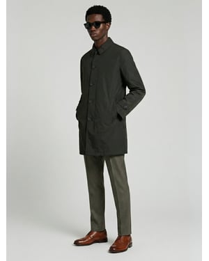 James Harry Brown Basic Raincoat in Khaki