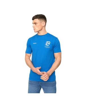 Crosshatch Heren Morville Katoenen T-Shirt (Koningsblauw)
