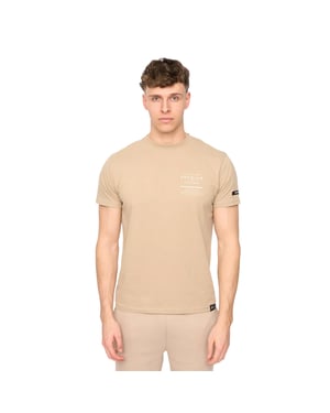 Duck and Cover Heren Rayland Katoenen T-Shirt (Steen)