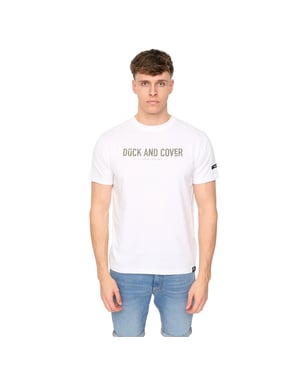 Duck and Cover Heren Walpole T-Shirt (Wit)