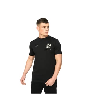 Crosshatch Heren Morville Katoenen T-Shirt (Zwart)