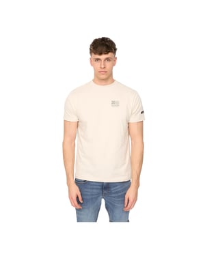 Duck and Cover Heren Lynnfold T-Shirt (Licht Steen)