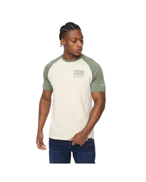 Crosshatch Herr Bretsby T-shirt (Oliv)