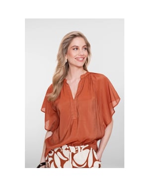Geisha 63345-45 202 top bat sleeve ginger