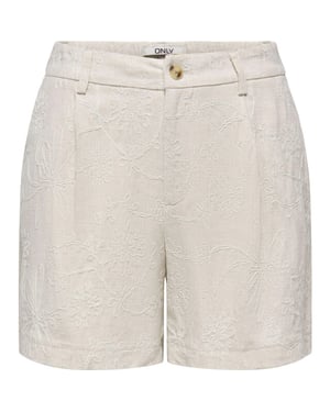 Only Onlsiesta hw linen bl emb shorts pnt moonbeam/w. t