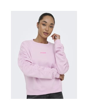 Only Onlsweat l/s ruched crew swt