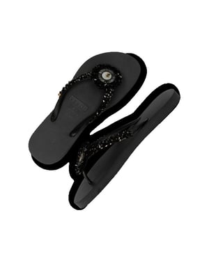 Uzurii Maria black dames slippers, , maat: