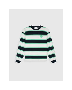 Pure Path Striped essence of life longsleeve tee off