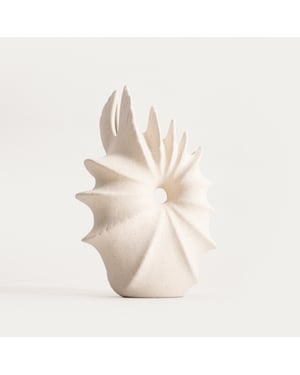 Casa di Elturo Vaas aurea h21,5 cm – keramiek – boho japandi woondecoratie – organische vorm