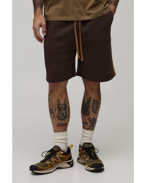 Regular Fit Panelled Jersey Short