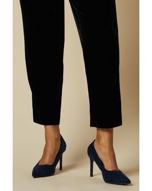 Dash Faux Suede Pointed High Stiletto Heel Court Shoes