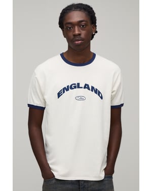 Regular England Print Ringer T-Shirt