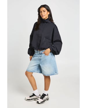 Funnel Neck Bomber Jacket