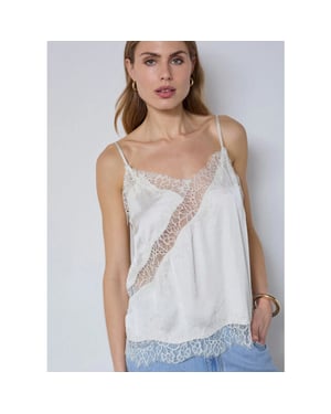 Co'Couture Iduncc lace top off white