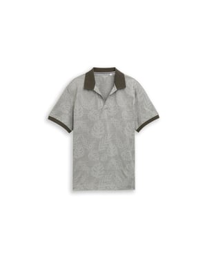 Tom Tailor Aop polo ss army