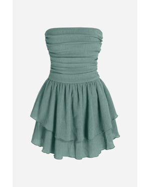 Strapless Gelaagd Mini-jurk