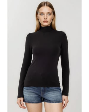Slim Fit Half Col Blouse